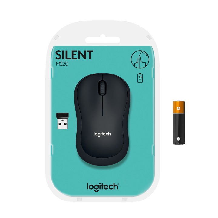 Ratón LOGITECH M220 Óptico 1000dpi Negro (910-004878)