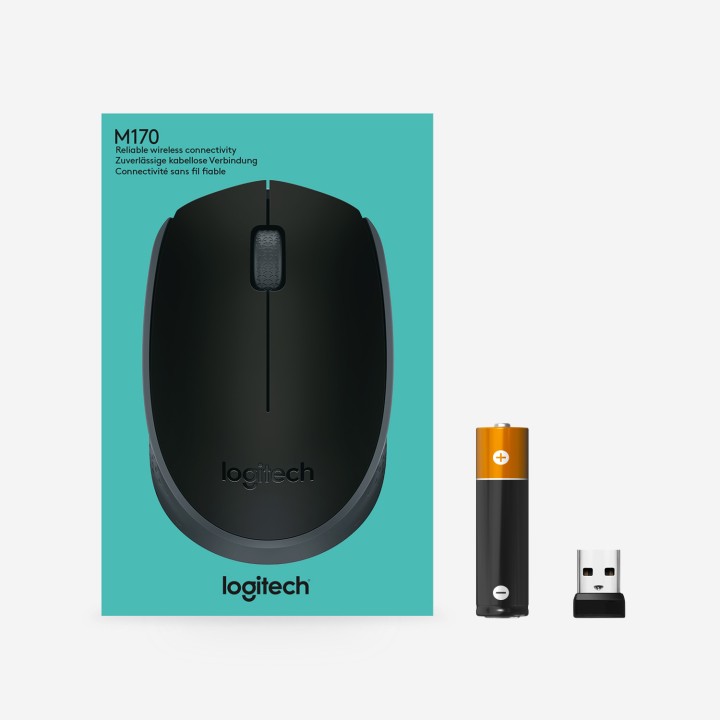 Ratón LOGITECH M171 Wireless 1000dpi Negro (910-004424)