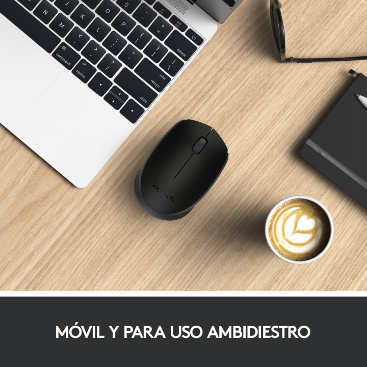 Ratón LOGITECH M171 Wireless 1000dpi Negro (910-004424)