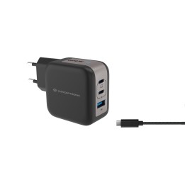 Cargador CONCEPTRONIC USB-A/C 67W Negro (ALTHEA17B)