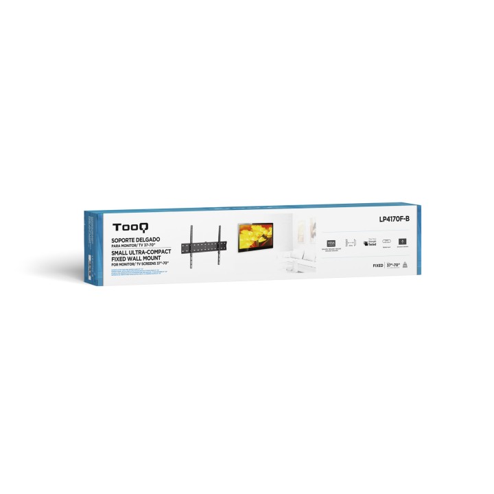 Soporte Pared TOOQ 37"-70" Máx. 40Kg Negro (LP4170F-B)