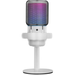 Micrófono Mars Gaming ARGB USB-A/C 3.5 Blanco (MMICSEW)