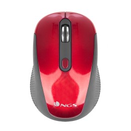 Ratón NGS Óptico Wireless RF 1600dpi Rojo (HAZE RED)