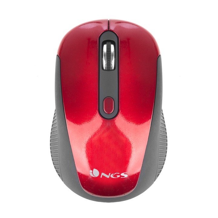 Ratón NGS Óptico Wireless RF 1600dpi Rojo (HAZE RED)