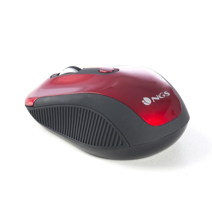Ratón NGS Óptico Wireless RF 1600dpi Rojo (HAZE RED)