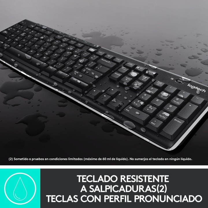 T+Ratón LOGITECH MK270 Wireless Negro (920-004513)