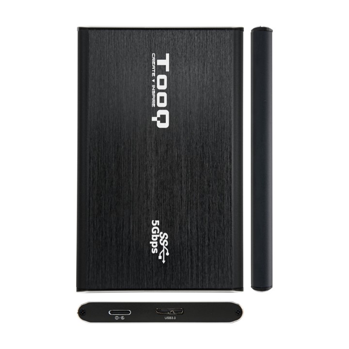 Caja TooQ HDD 2.5" SATA USB 3.0 Negra (TQE-2529B)