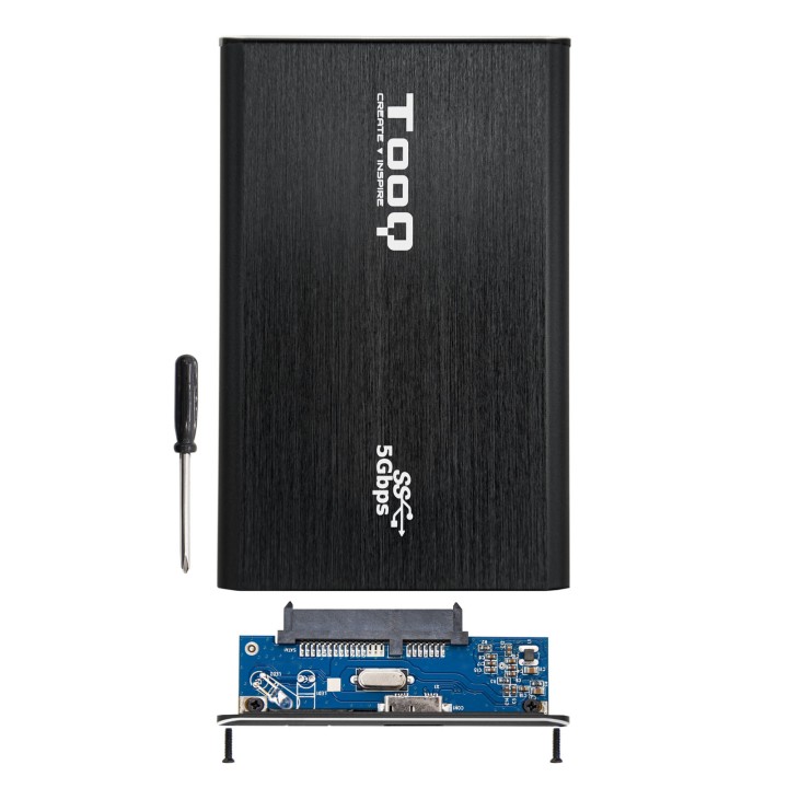 Caja TooQ HDD 2.5" SATA USB 3.0 Negra (TQE-2529B)