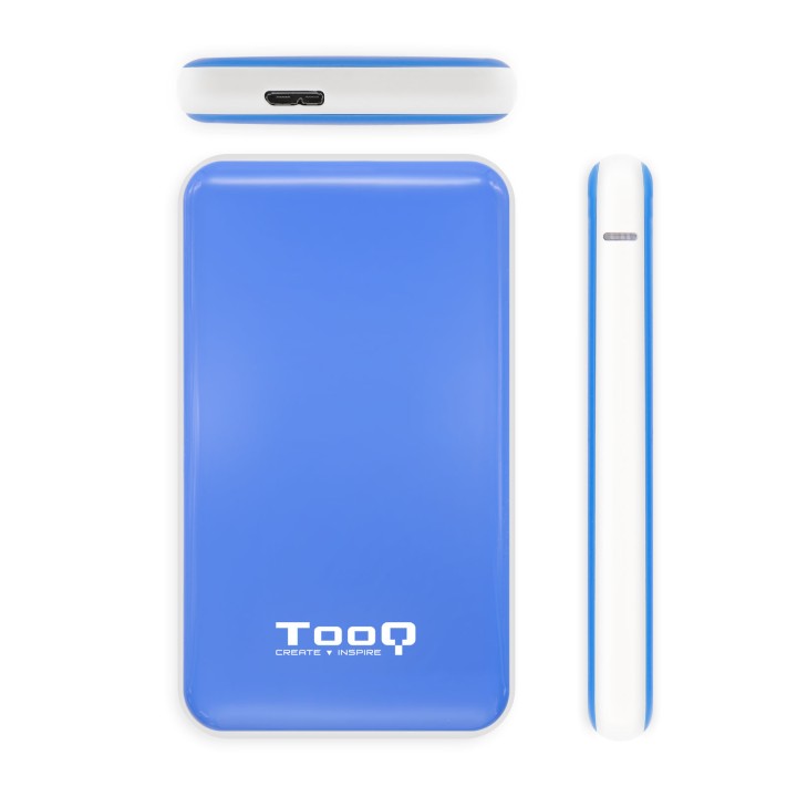 Caja TOOQ HDD 2.5" SATA USB 3.0 Azul (TQE-2528BL)