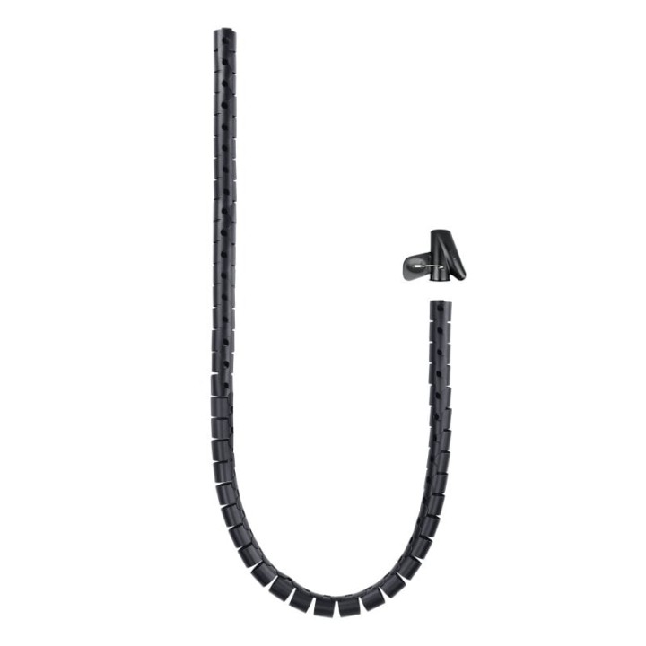 Nanocable Organizador de Cables Flexible 25mm 2m Negro