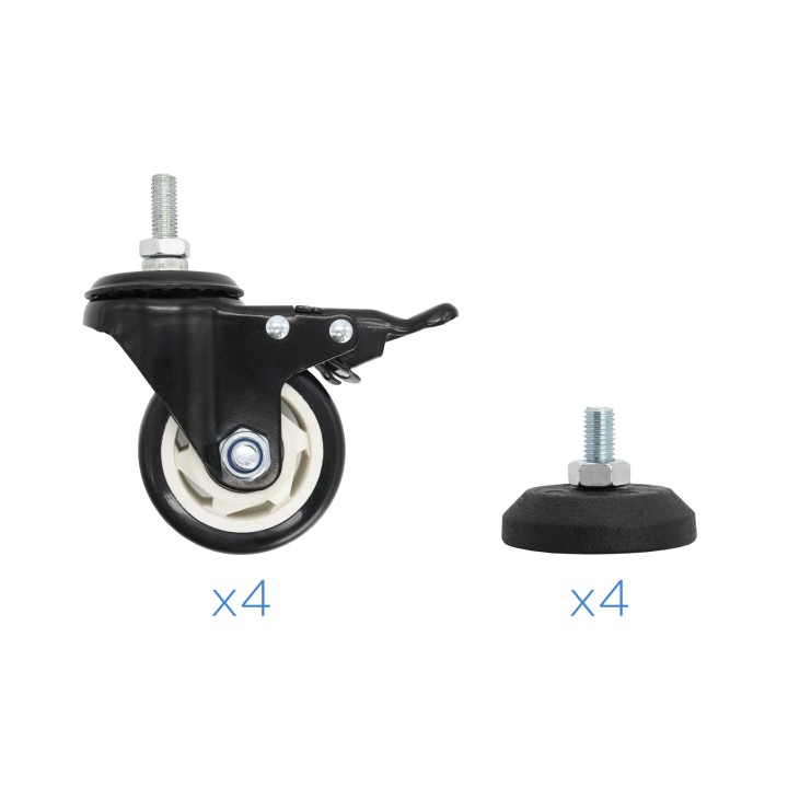 Soporte Suelo TOOQ 60"-105" Ruedas 100Kg (FS20200M-B)