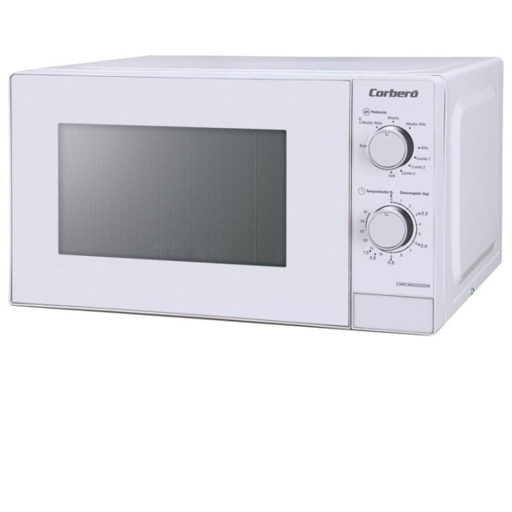 Corberó CMICM5020GW Microondas con Grill 20L 700W Blanco