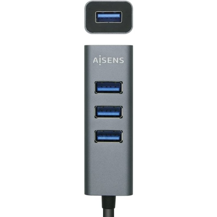 Aisens Adaptador Hub 4x USB 3.0 Negro