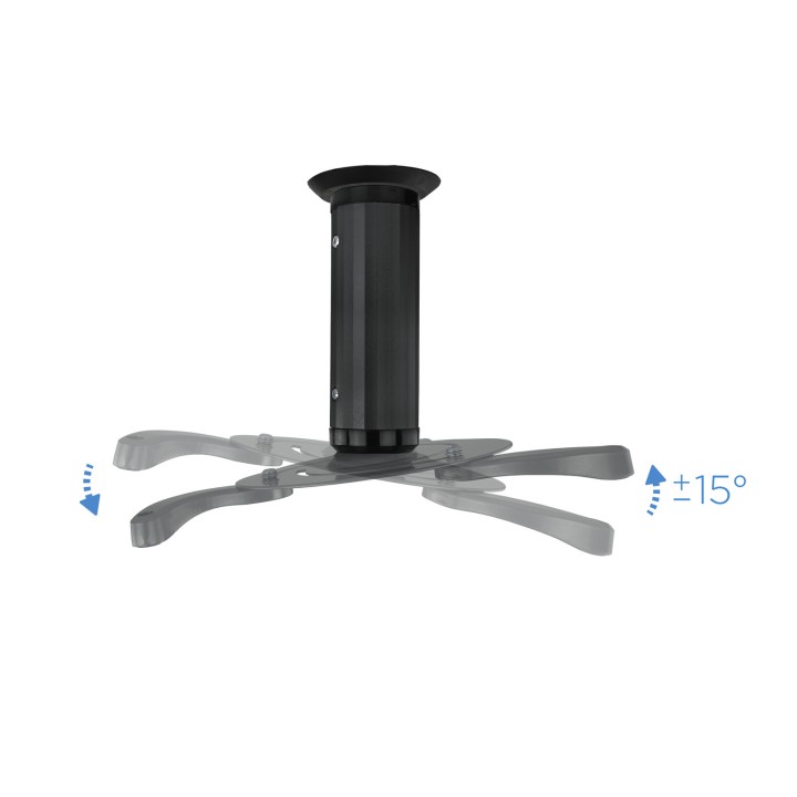 Soporte TOOQ Techo Proyector 10Kg Negro (PJ1010TN-B)