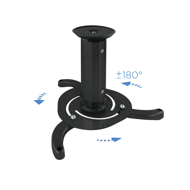 Soporte TOOQ Techo Proyector 10Kg Negro (PJ1010TN-B)