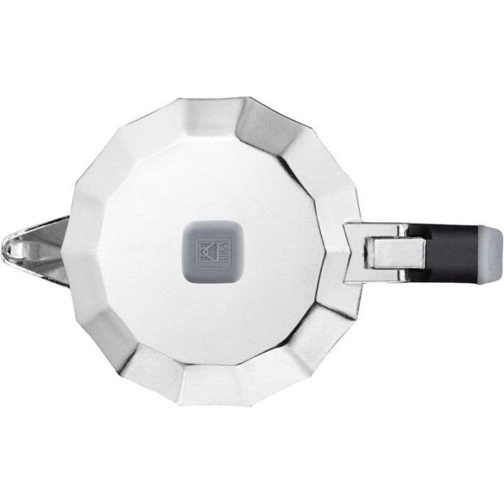 BRA Perfecta Cafetera Italiana 12 Tazas Plata