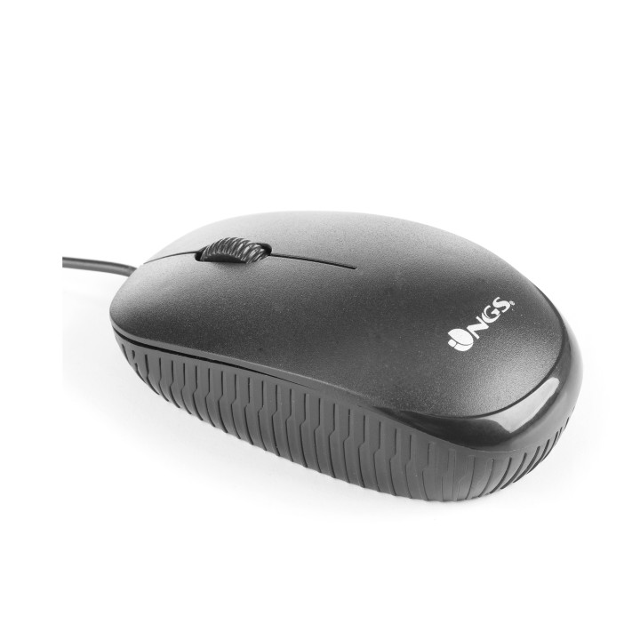 Ratón NGS Óptico USB-A 1000dpi Negro (FLAME BLACK)
