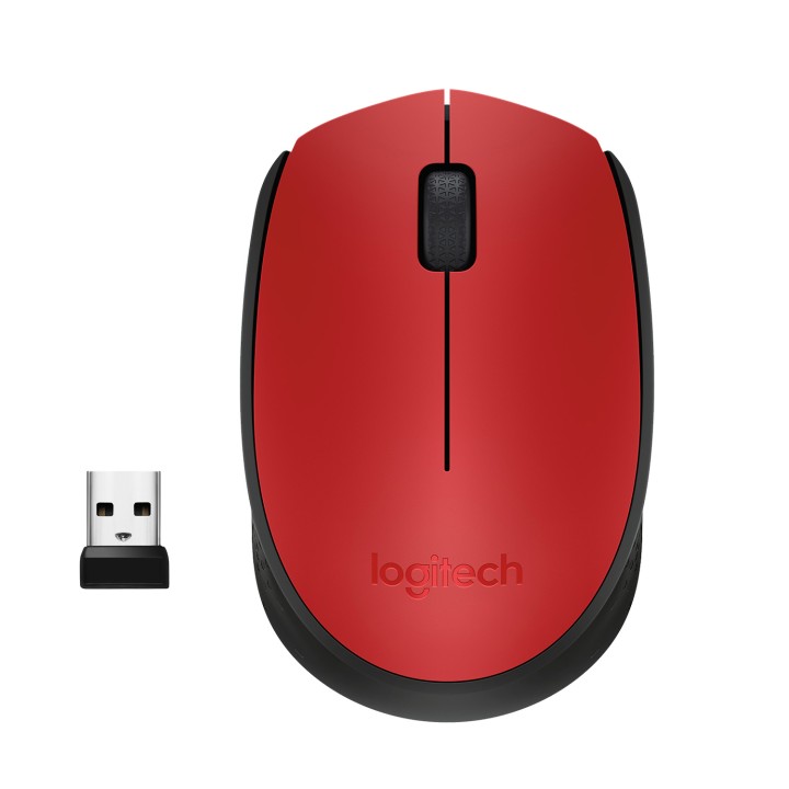 Ratón LOGITECH M171 Wireless 1000dpi Rojo (910-004641)