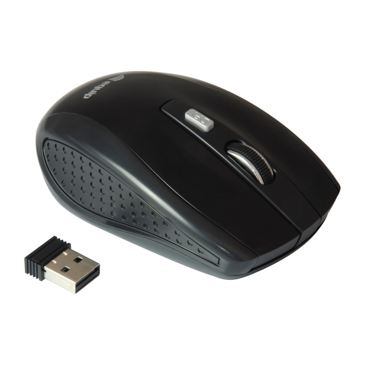 Ratón EQUIP Life Óptico RF 1600dpi Negro (EQ245104)