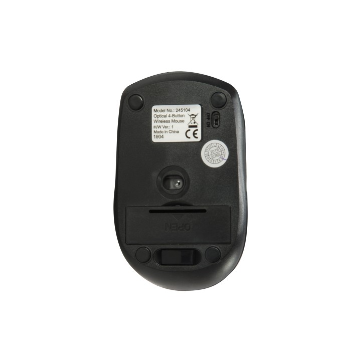 Ratón EQUIP Life Óptico RF 1600dpi Negro (EQ245104)