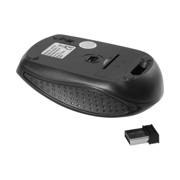Ratón EQUIP Life Óptico RF 1600dpi Negro (EQ245104)