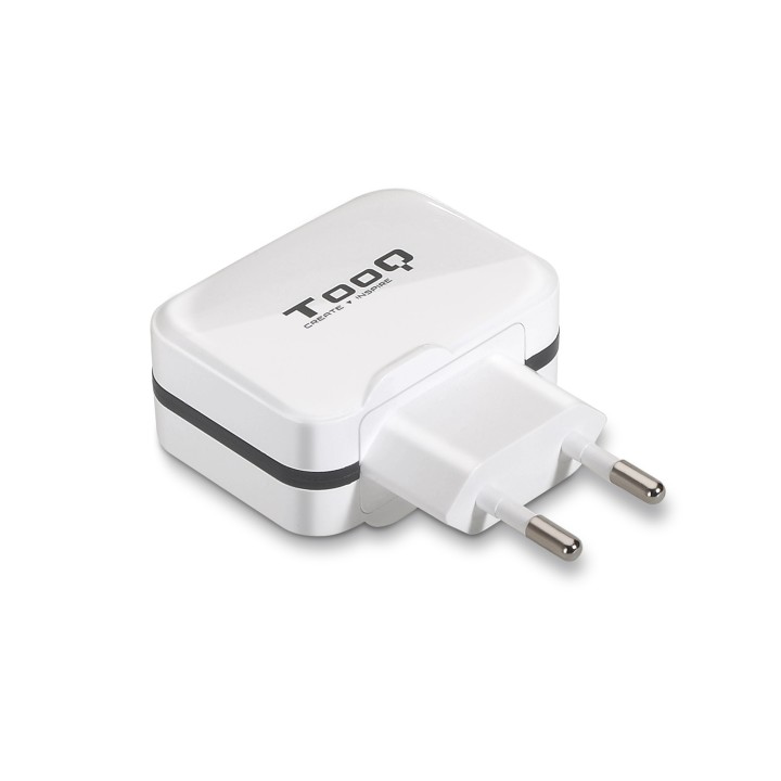 Cargador de Pared TooQ 17W 2xUSB-A Blanco (TQWC-1S02WT)