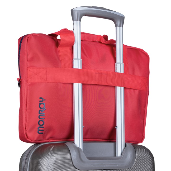 Maletin NGS Monray 15.6" Nylon Negro/Rojo (GINGER RED)
