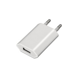 Mini cargador AISENS USb 5V/1A Blanco (A110-0063)