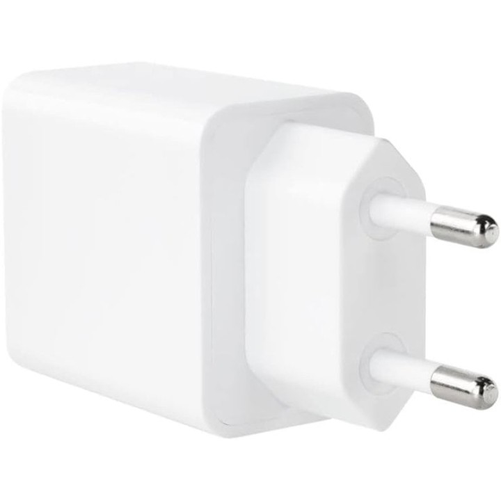 TooQ TQWC-2SC04WT Cargador de Pared Dual USB-C/USB 2.0 Blanco