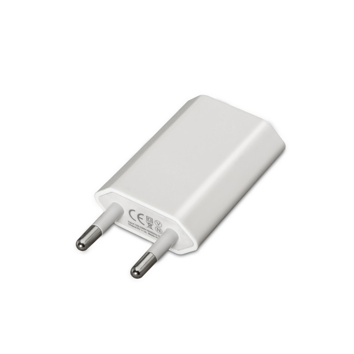Mini cargador AISENS USb 5V/1A Blanco (A110-0063)