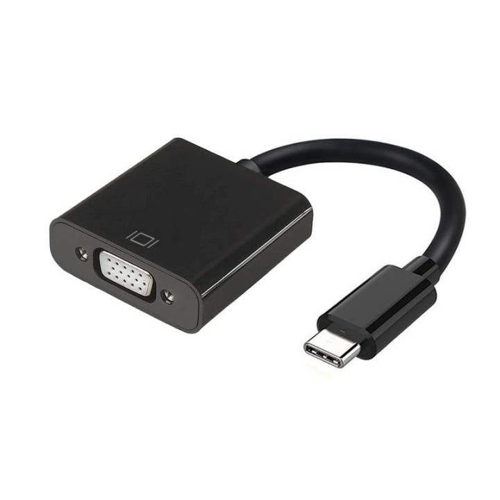 Adaptador USB-C a VGA Aisens 15 cm Negro