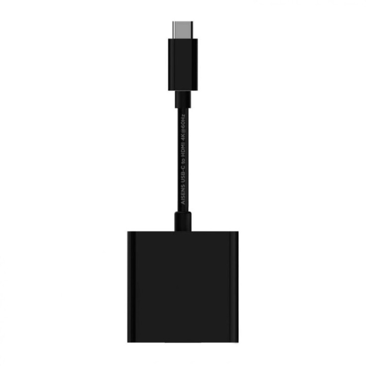 Aisens Conversor USB-C a HDMI 4K 15Cm Negro
