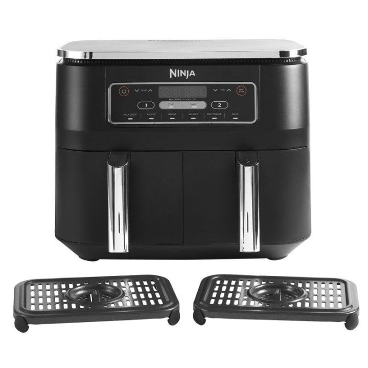 Ninja Foodi Freidora de Aire 6 en 1 con Compartimento Doble 7.6L