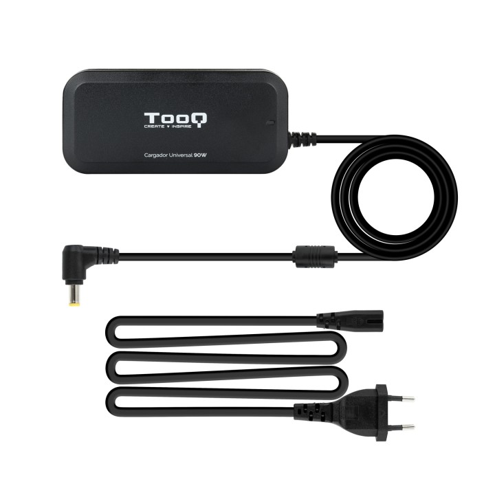 Cargador TOOQ 90W 12 DC 1xUSB Negro (TQLC-90BS02M)
