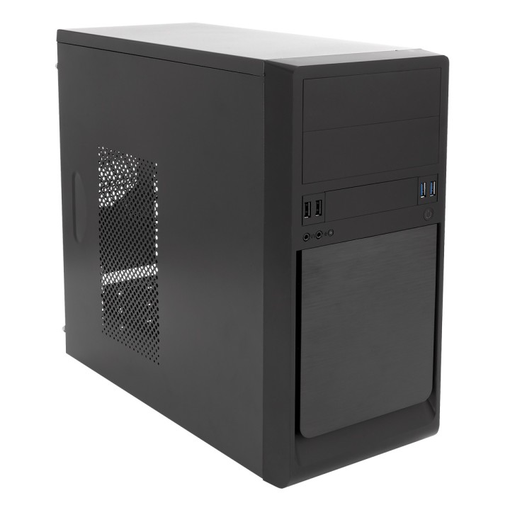Caja UNYKA UK6023 QUAD 500W USB2/3 mATX Negra (51992)