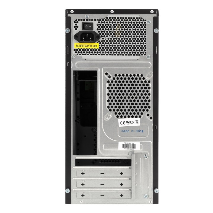 Caja UNYKA UK6023 QUAD 500W USB2/3 mATX Negra (51992)