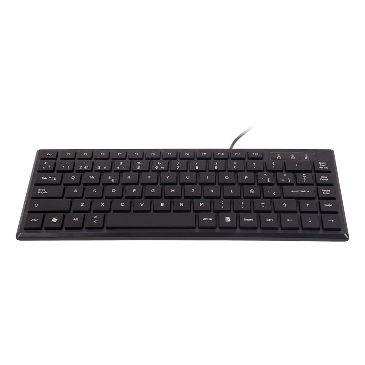 Teclado UNYKA Mini KB302 USB Negro (50542)