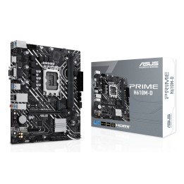 ASUS PRIME H610M-D: (1700) 2DDR5 VGA HDMI RJ45 mATX