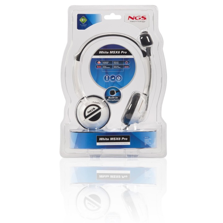 Auric+Micro NGS 3.5mm Blancos/Negros (WHITEMSX6PRO)