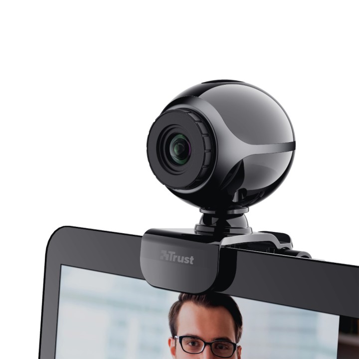 WebCam Trust 0.3mp USB Micrófono Negra/Plata (17003)