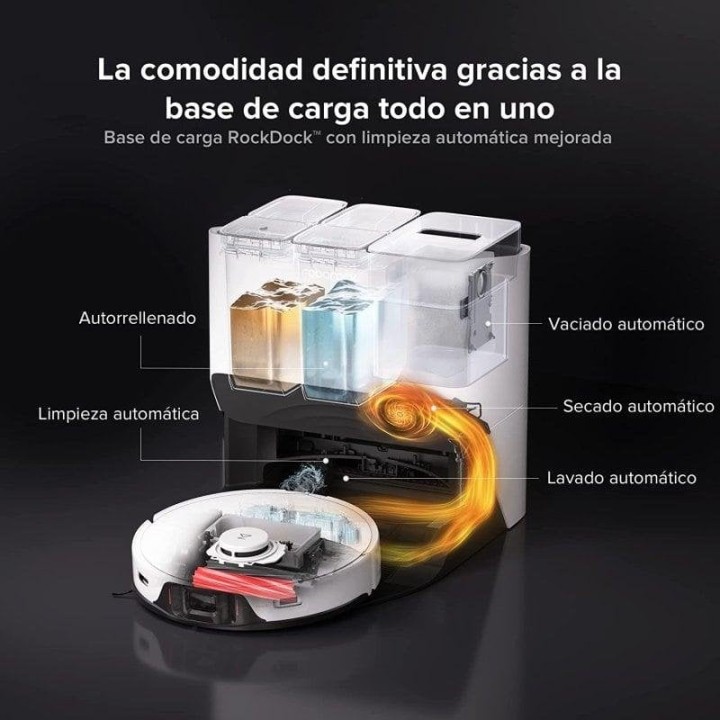 Roborock S8 Pro Ultra Robot Aspirador y Fregasuelos Blanco