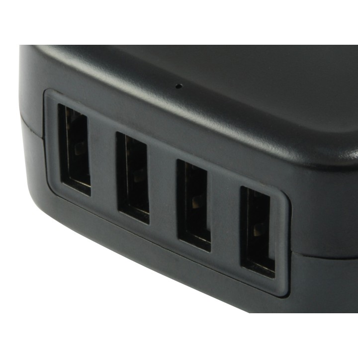 Cargador Pared CONCEPTRONIC 25W 4USB2 Negro (ALTHEA04B)