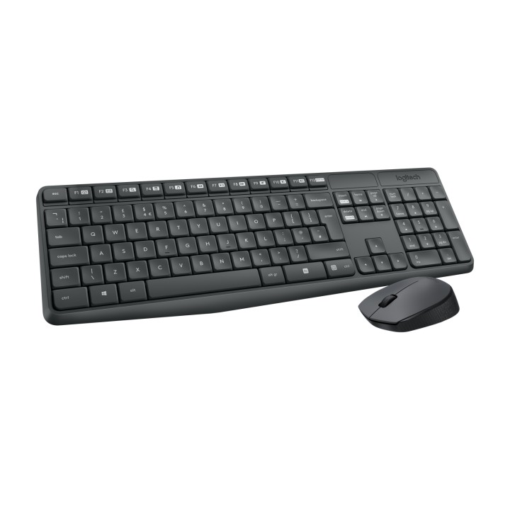 T+Ratón LOGITECH MK235 Wireless Negro (920-007919)