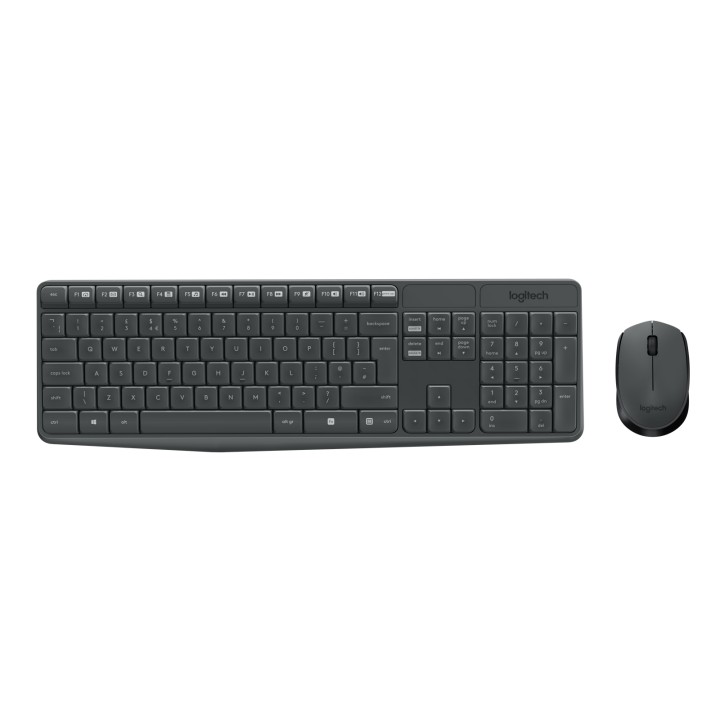 T+Ratón LOGITECH MK235 Wireless Negro (920-007919)