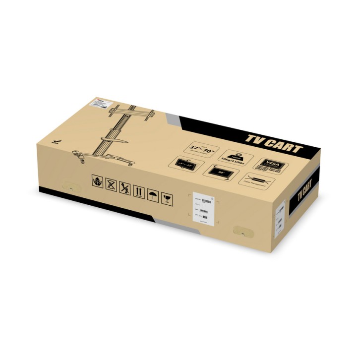 Soporte Suelo EQUIP 37"-70" Inclina Ruedas (EQ650602)