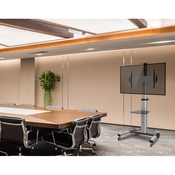 Soporte Suelo EQUIP 37"-70" Inclina Ruedas (EQ650602)