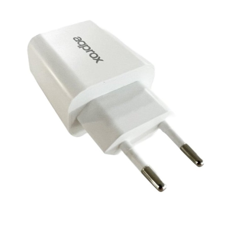 Approx APPUSBWALL18 Cargador USB 3.0 + Cable USB-C 18W Blanco