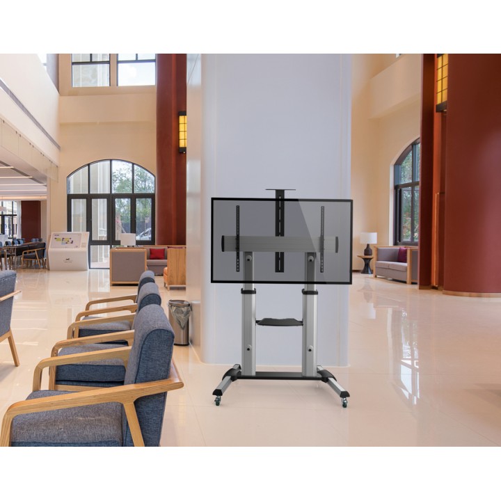 Soporte Suelo EQUIP 60"-100" Inclina Ruedas (EQ650605)