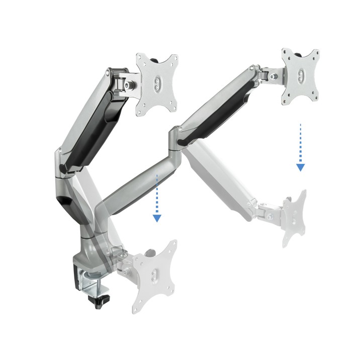 Soporte Mesa TooQ 13-32" Gira/Inclina 9Kg (DB3132TNR-S)