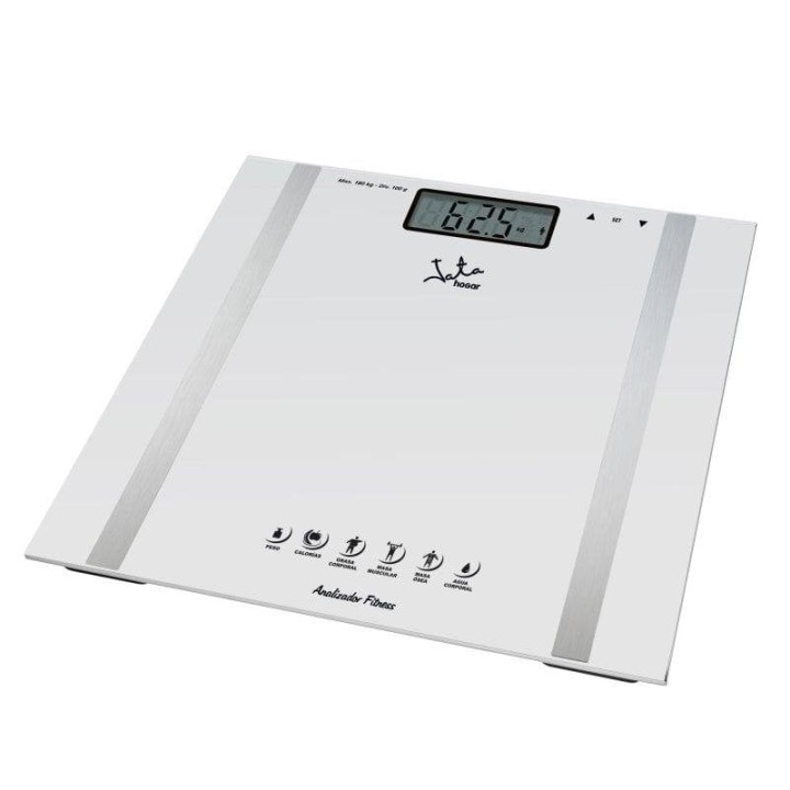 Jata Hogar 532 Báscula Digital Analizadora Corporal de Baño Máx. 180Kg Blanco